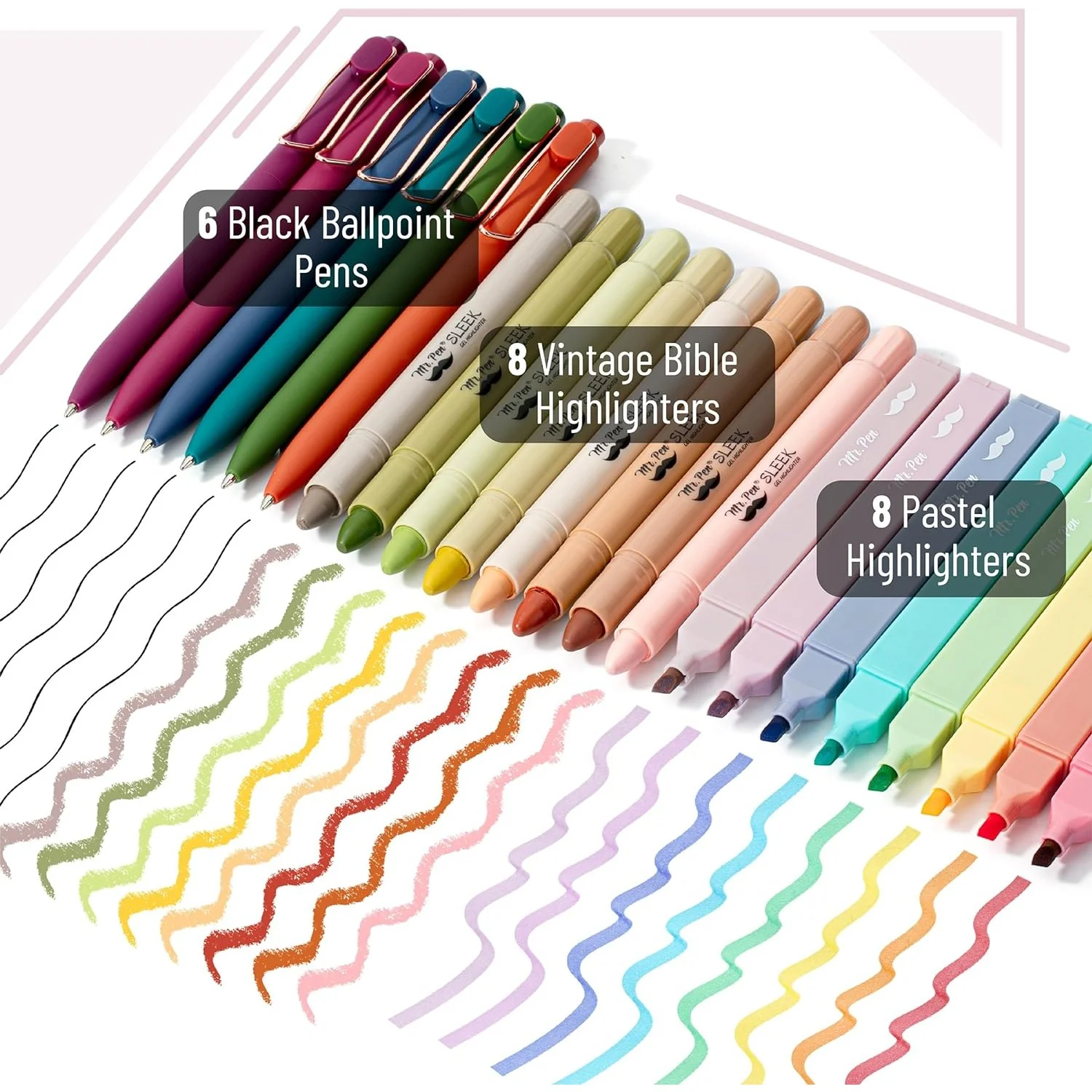 Bible Journaling Kit, 28 Pcs — Bible Case, No Bleed Pens, Highlighters & Tabs - Image 3