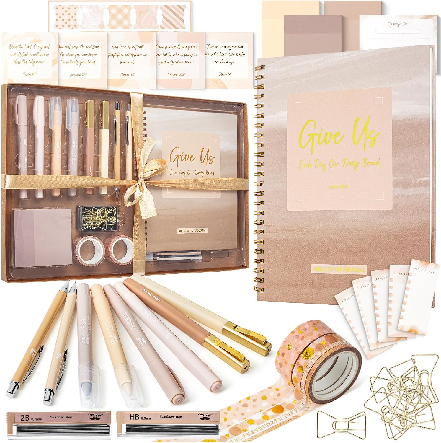 Bible Journaling Kit, Bible Highlighters and Pens No Bleed, Bible Study Kit, Journaling Kit for Women and Gift, Bible Tabs and Highlighter Set - Image 13